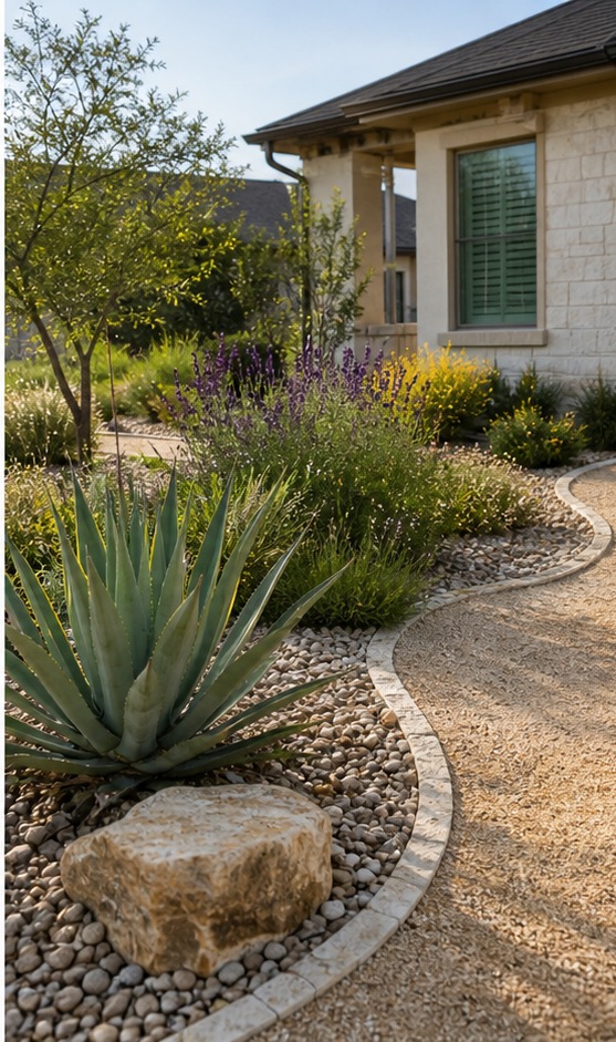 Finished residential landscaping