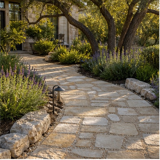 Landscape design plan on a table