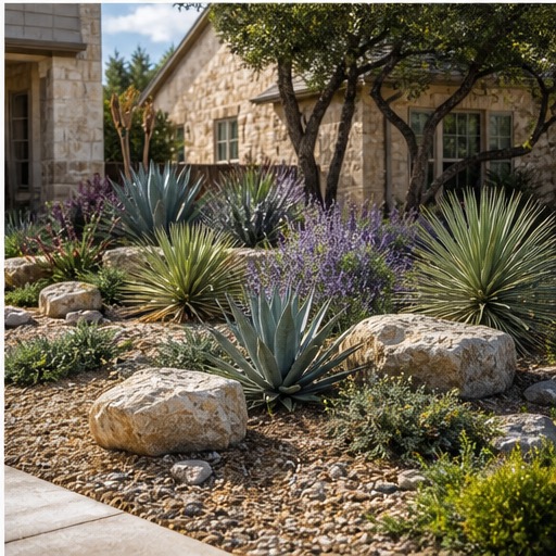 Finished residential landscaping